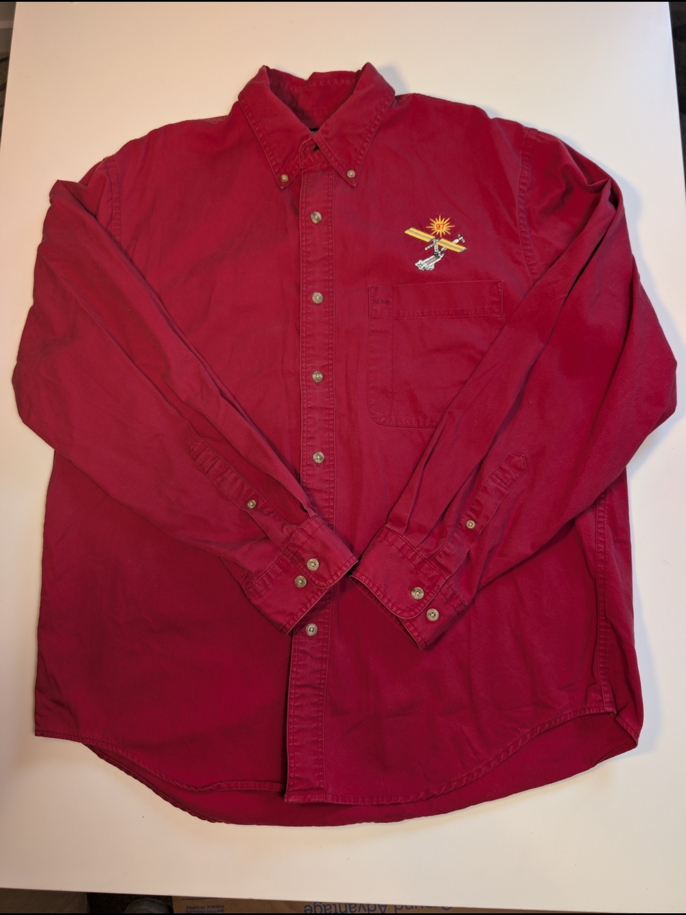 VTG Lands' End NASA STS-97 Endeavour Space Shuttle Mission Shirt Red Men's L